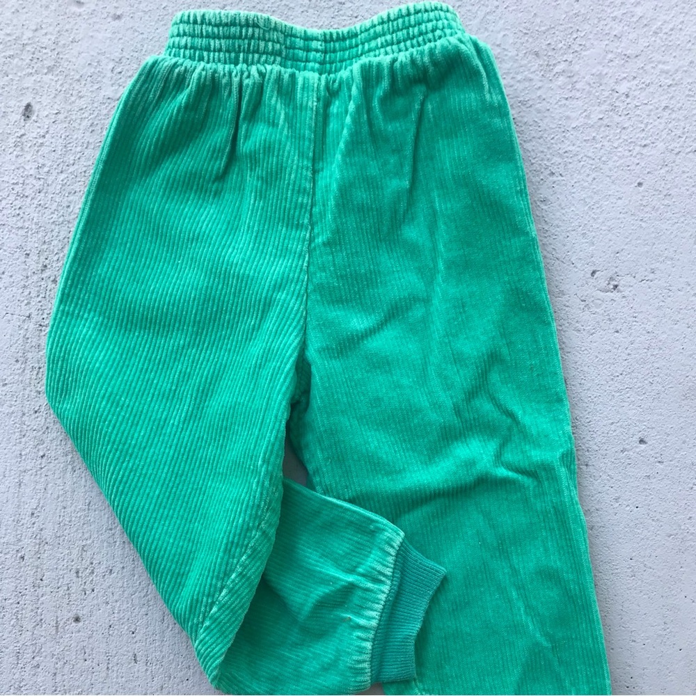 VINTAGE 80’s 90’s Nostalgic Elastic Waist Pull On Corduroy Jogger Pants